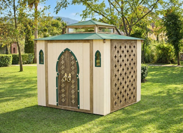 MANDU Ahşap Mescit 5 Kişilik – Prefabrik Küçük Cami, Bahçe ve Tesis İçin Namaz Odası