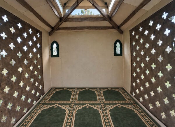 MANDU Ahşap Mescit 5 Kişilik – Prefabrik Küçük Cami, Bahçe ve Tesis İçin Namaz Odası