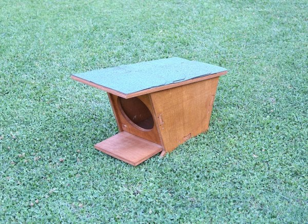 MANDU Ahşap Mini Kedi Evi (Yeni Doğan evi)