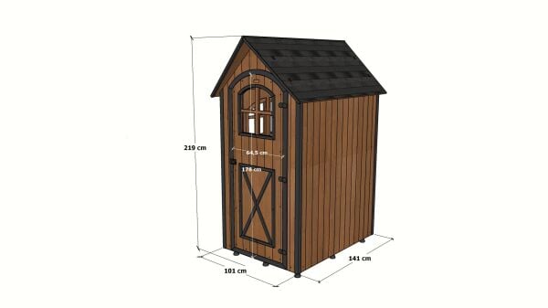 MANDU Ahşap Bahçe Depolama Evi (Bahçe Deposu) 2700LT