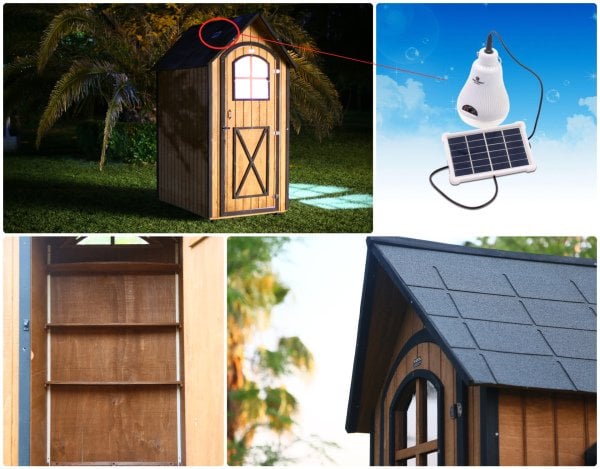 MANDU Ahşap Bahçe Depolama Evi (Bahçe Deposu) 2700LT