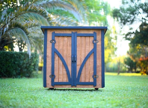 MANDU Ahşap Bahçe Depolama Dolabı 190LT