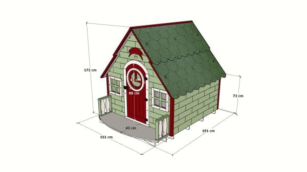 MANDU Ahşap Çocuk Oyun Evi (Playhouse) Hollanda