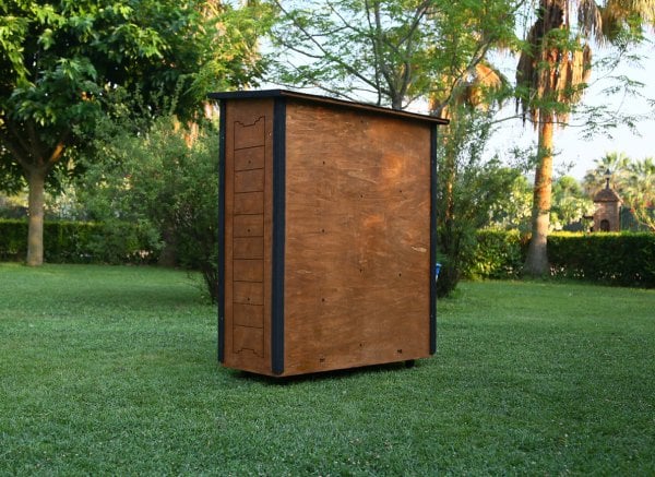 MANDU Ahşap Bahçe Depolama Dolabı 800 LT
