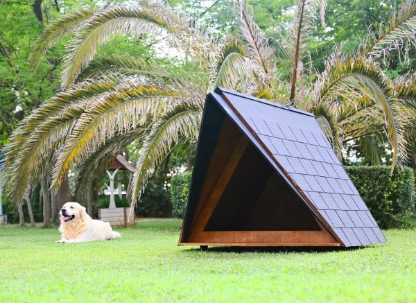 MANDU Ahşap Köpek Kulübesi (A Frame)