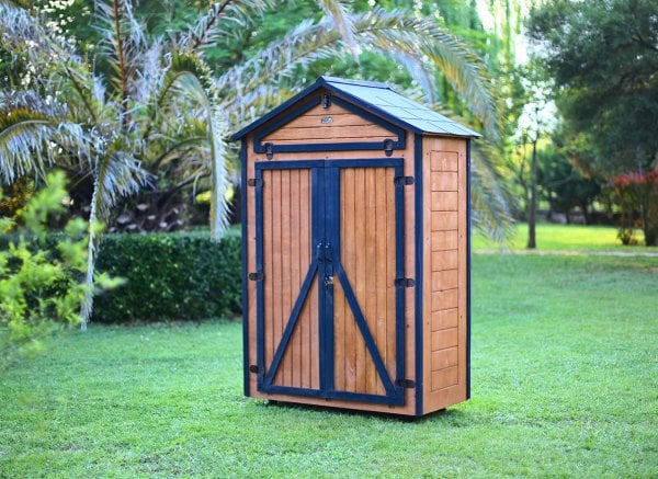 MANDU Ahşap Bahçe Depolama Dolabı 850 LT