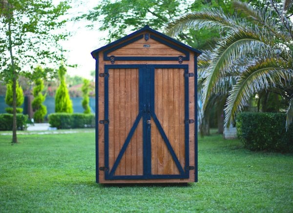 MANDU Ahşap Bahçe Depolama Dolabı 850 LT