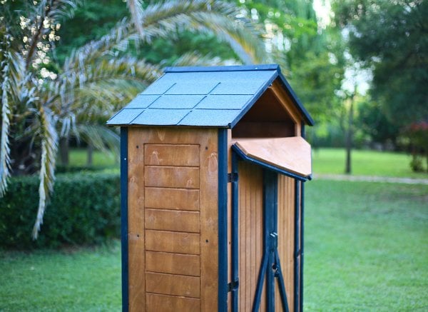 MANDU Ahşap Bahçe Depolama Dolabı 850 LT