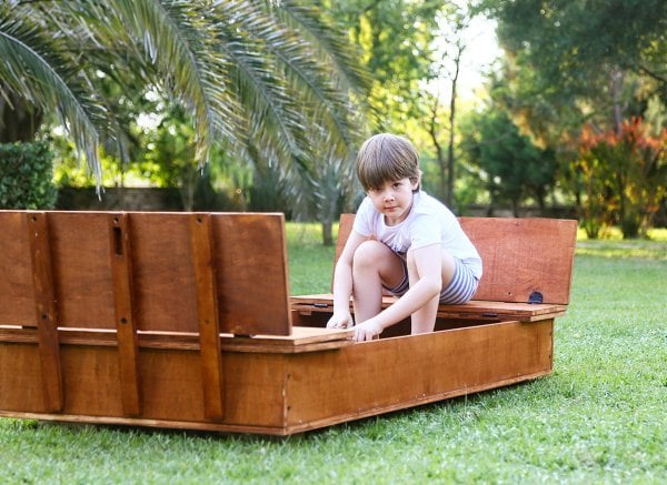 MANDU Ahşap Çocuk Kum Havuzu