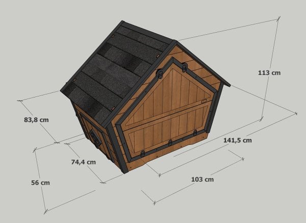 MANDU Ahşap Tavuk Kümesi (10 Tavuk)