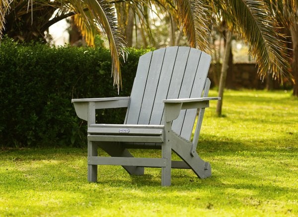 MANDU Adirondack (Ahşap Bahçe Sandalyesi) Gri
