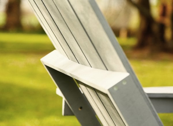 MANDU Adirondack (Ahşap Bahçe Sandalyesi) Gri