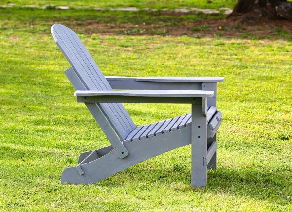 MANDU Adirondack (Ahşap Bahçe Sandalyesi) Gri