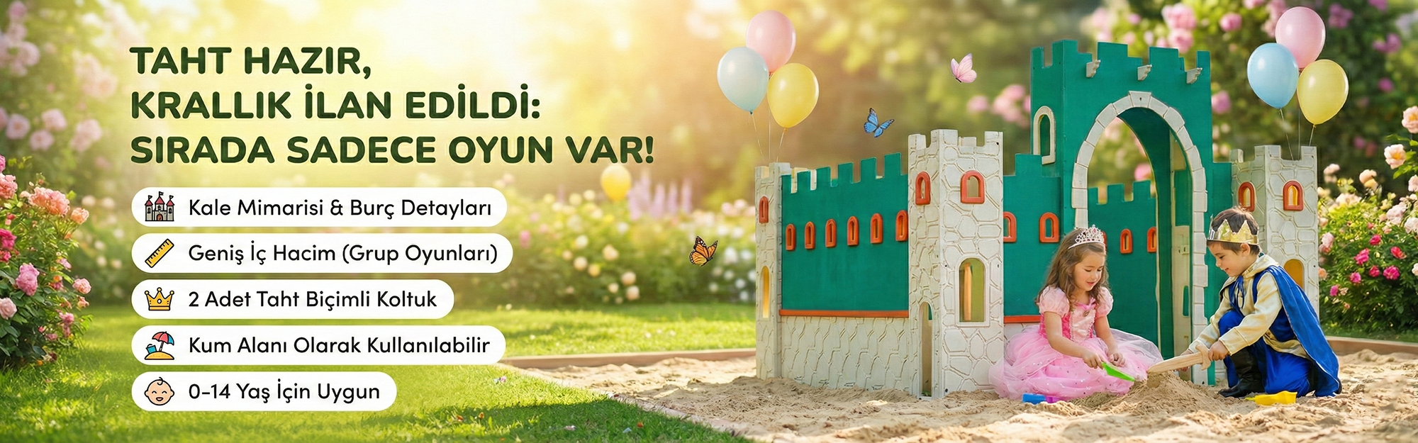 Castle Kum Havuzu Oyun Alan